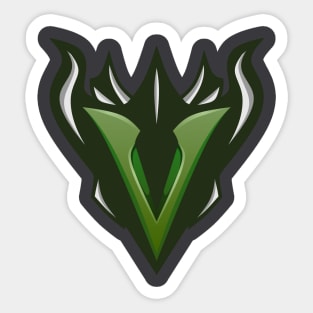 Esport Logo | V Letter For Esport Team Tshirt etc (green) Sticker